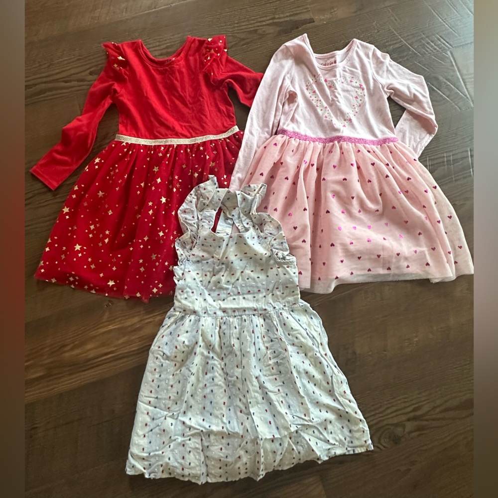 Valentines Day & Christmas & Fourth of July Dress (Holiday Dress Set)